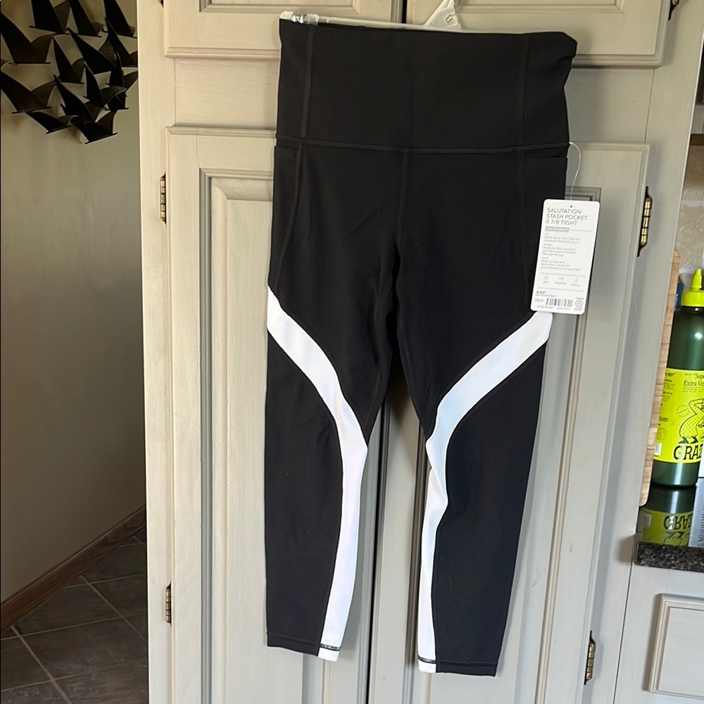 Athleta Black and White Leggings